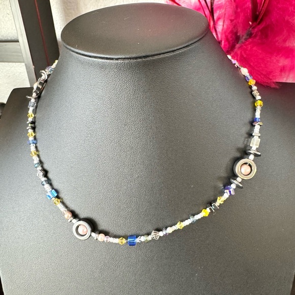Artisan Beaded Colorful Necklace - Picture 2 of 8